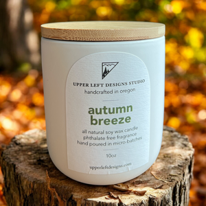 autumn breeze soy candle // ceramic