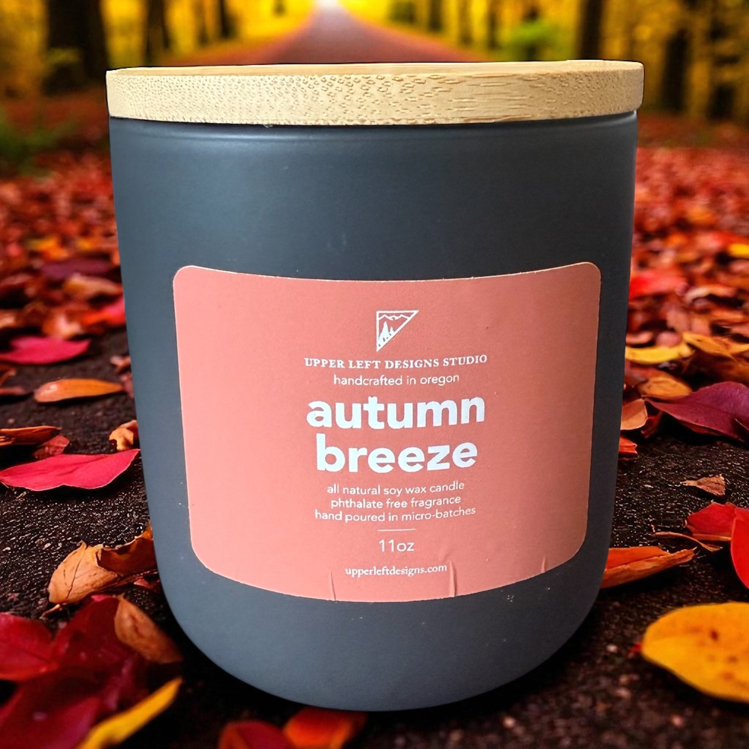 autumn breeze soy candle // ceramic