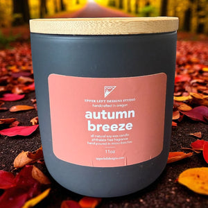 autumn breeze soy candle // ceramic