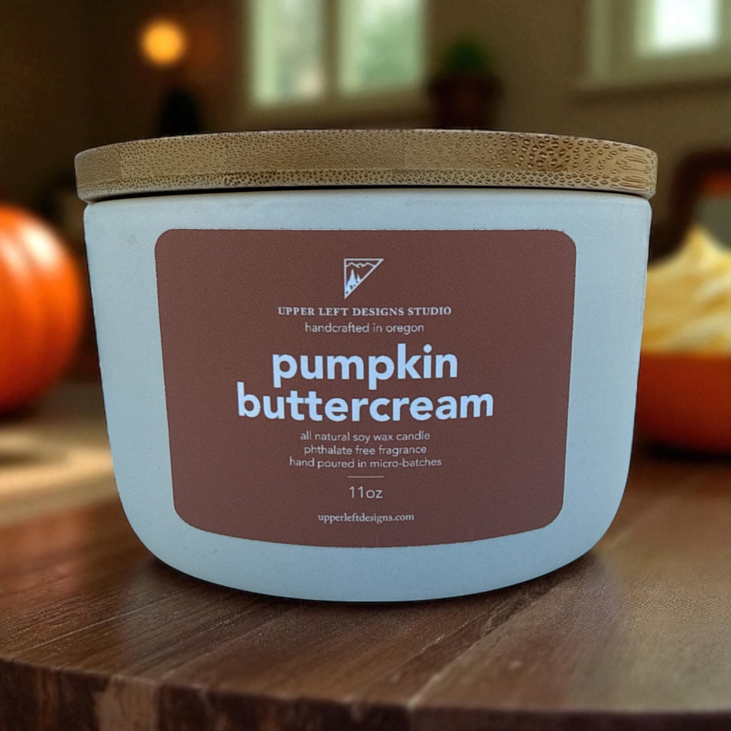 pumpkin buttercream three wick soy candle