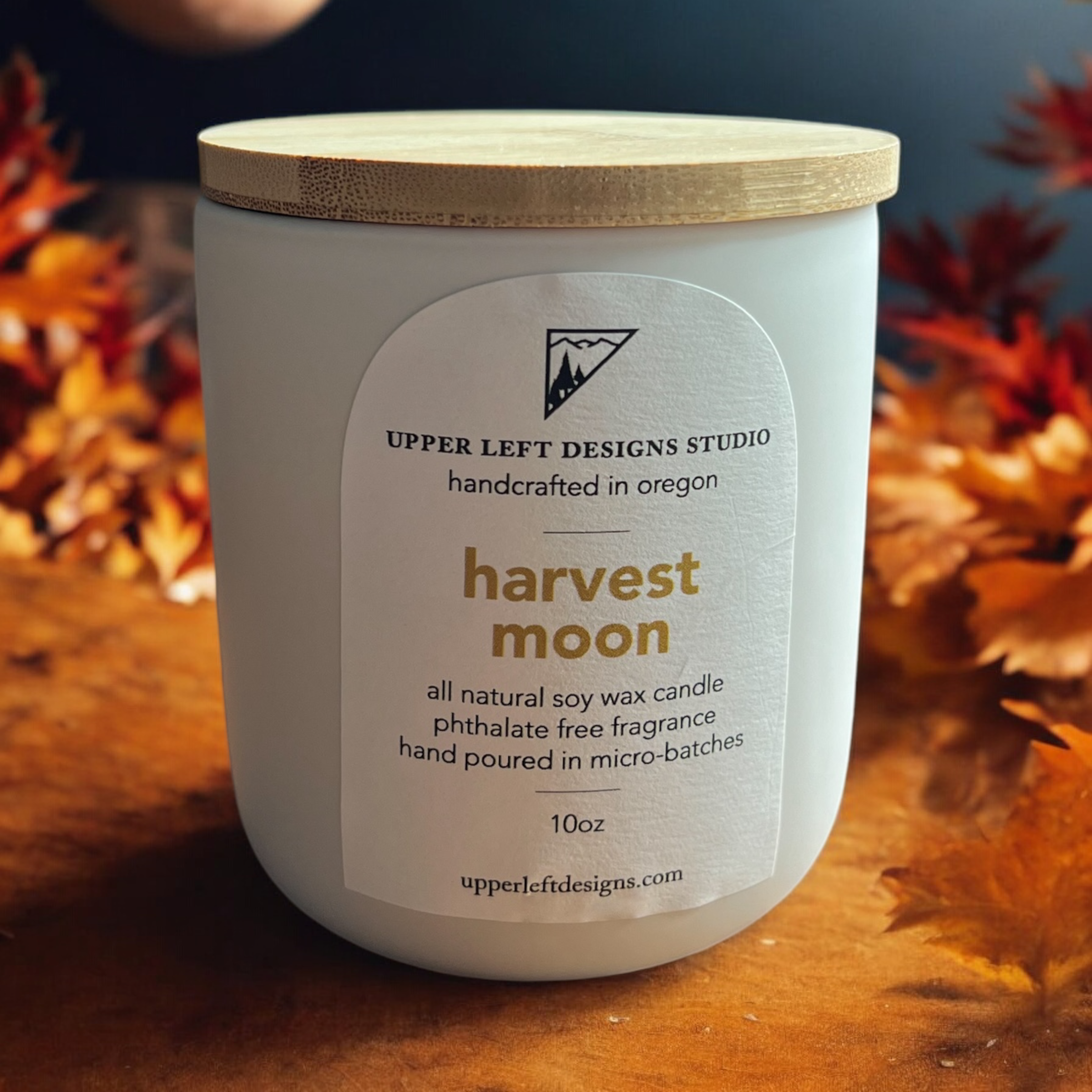 harvest moon soy candle // ceramic