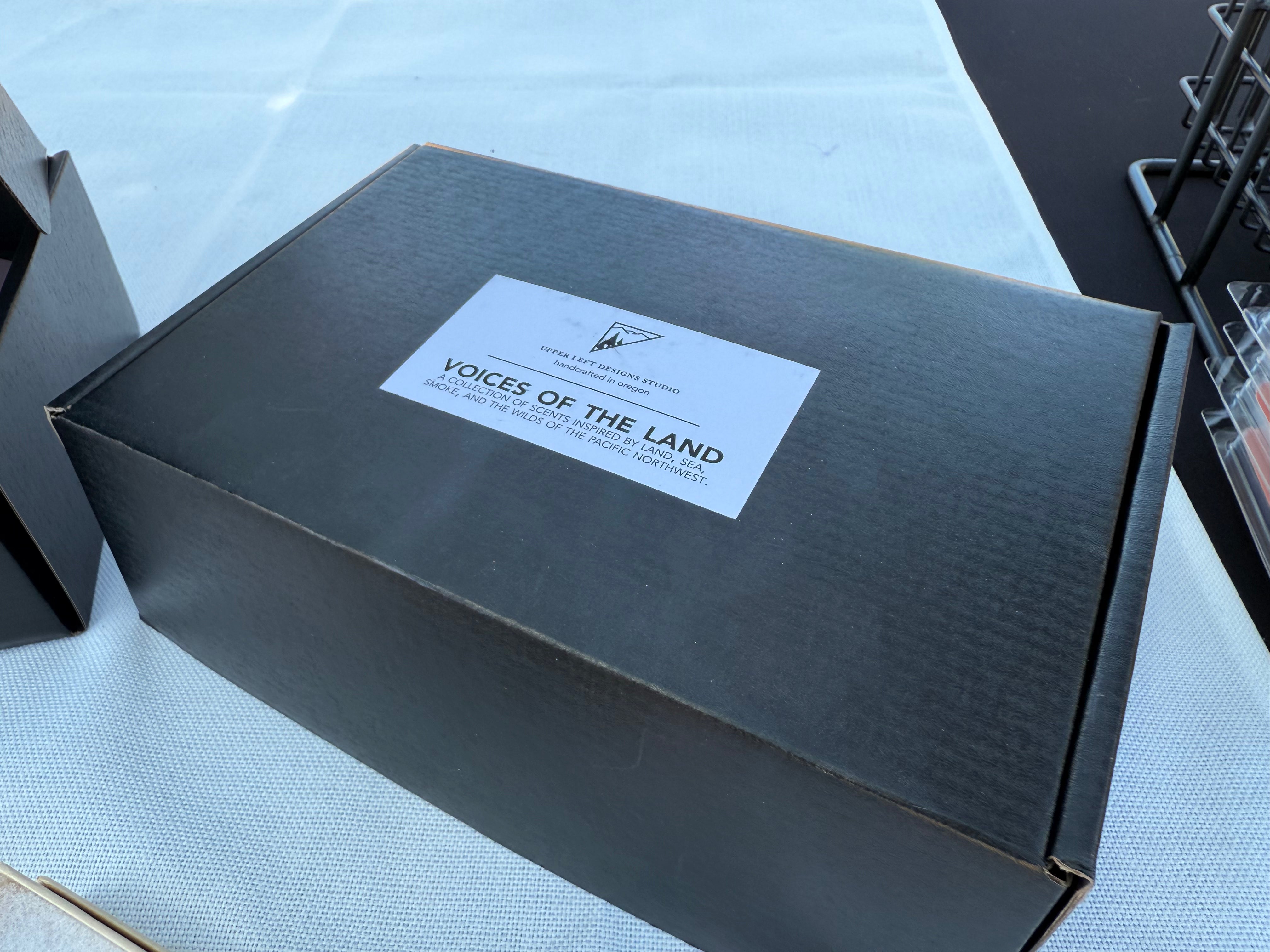 voices of the land candle sampler box