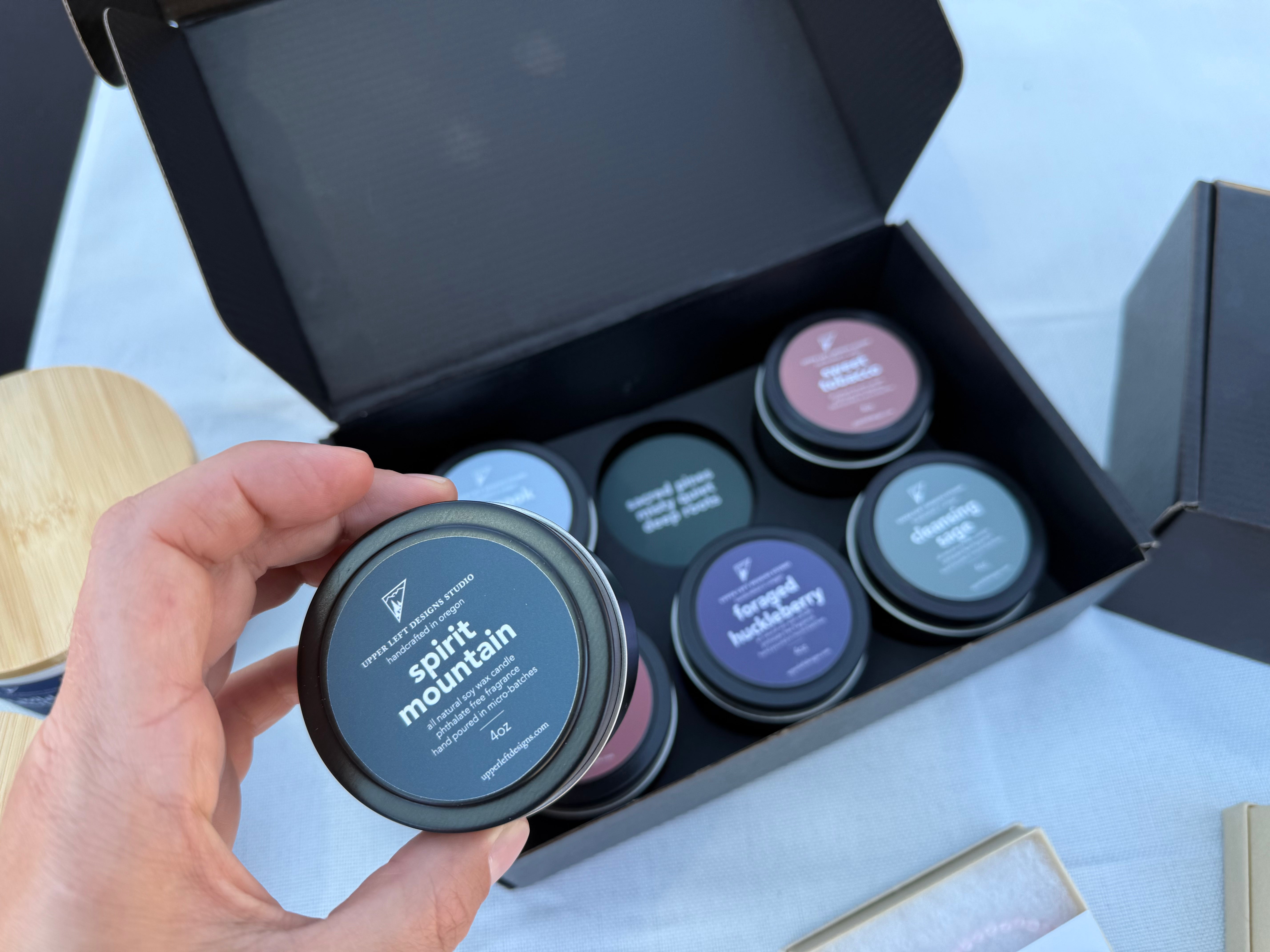 voices of the land candle sampler box