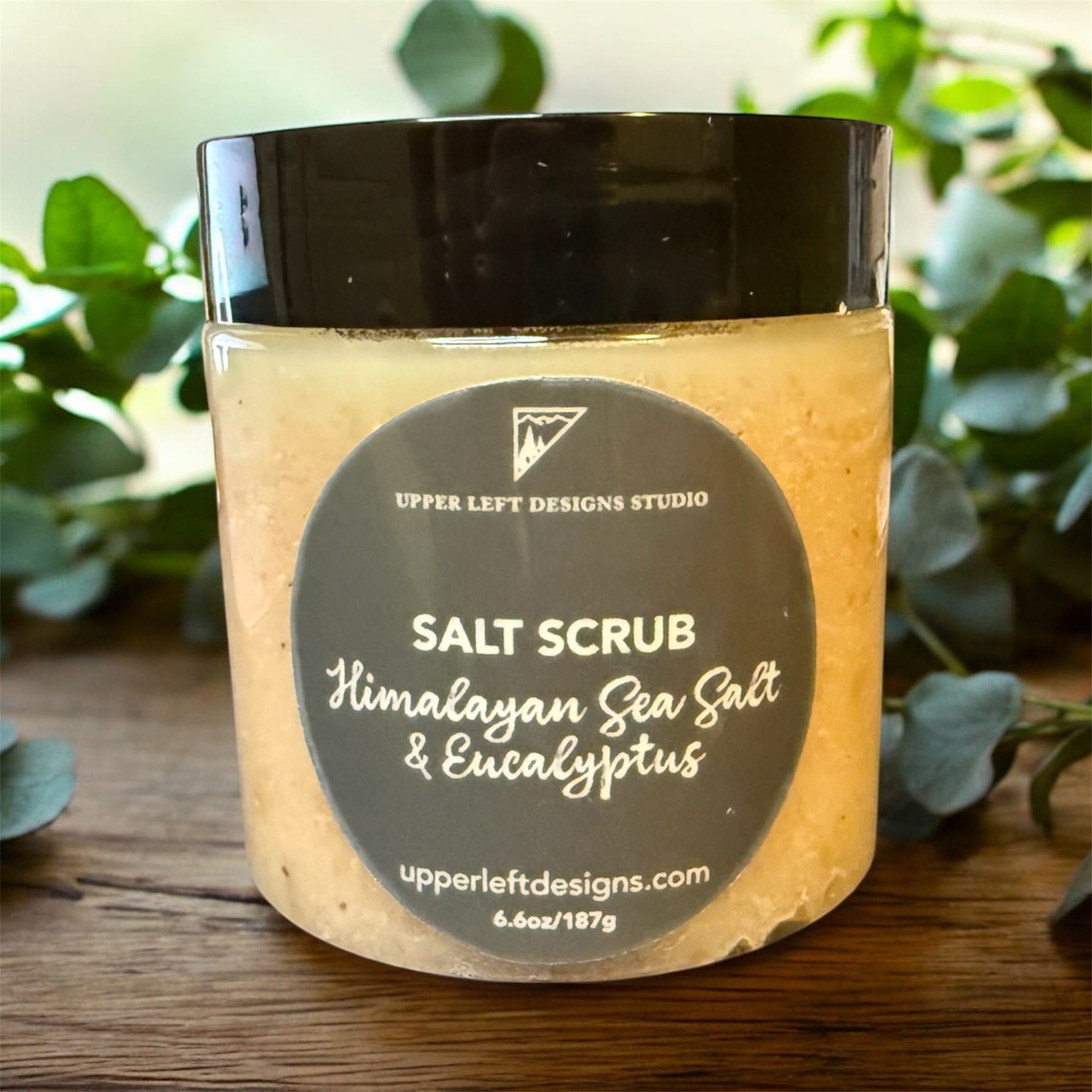 salt scrub - himalayan sea salt + eucalyptus