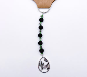 lava stone diffuser key chains